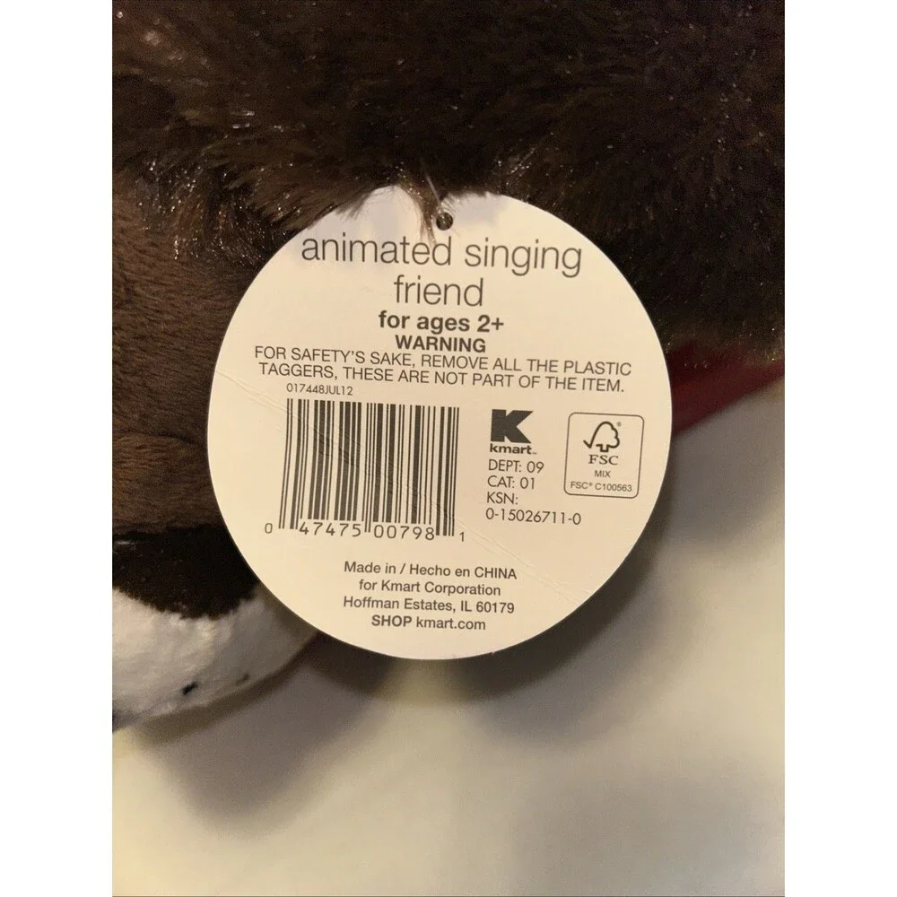 Be My Valentine Animated Signing Dog Friend - Kmart Vintage